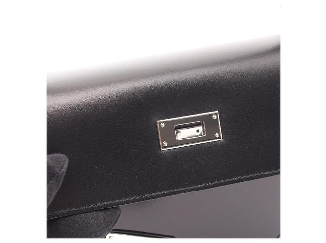 Hermès Borsa Hermes Kelly 32 in pelle di vitello nera Nero - vista 8