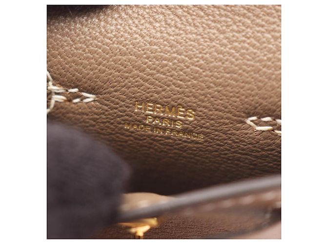 Hermès Accessorio Charm Kelly Twilly Hermes Etoupe Marrone Taupe - vista 4