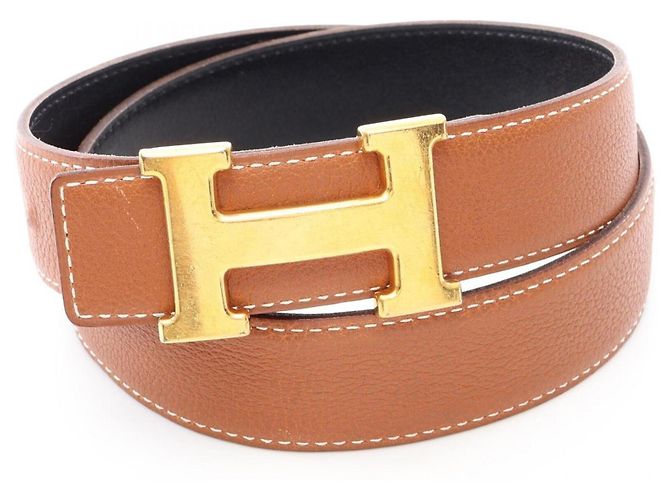 Hermès Hermes Constance H-Belt Reversible Leather Belt for Men Brown Black - view 6