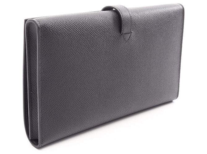 Hermès Hermes New H Passant Toutain Man Bi-fold Long Wallet Schwarz - Ansicht 2