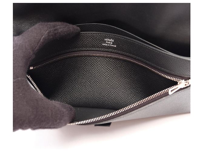Hermès Hermes New H Passant Toutain Man Bi-fold Long Wallet Schwarz - Ansicht 4