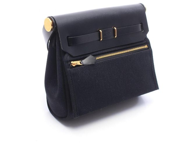 Hermès Borsa a tracolla Hermes Herbag Zip Mini Nero - vista 2