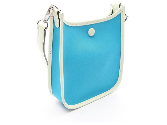 Hermès Hermes Evelyne TPM Handtasche Blau Hellgrün - Ansicht 2