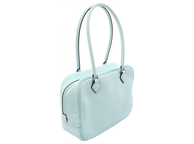 Hermès Hermes Plume II Mini Handtasche Blau - Ansicht 2