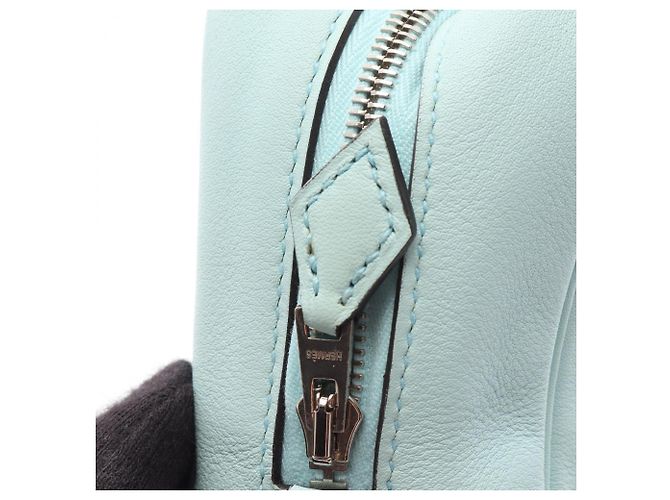Hermès Hermes Plume II Mini Handtasche Blau - Ansicht 6
