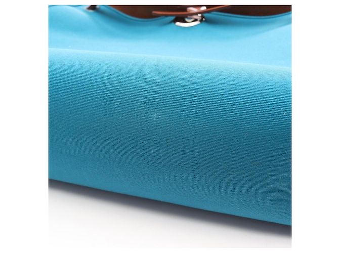 Hermès Bolso Hermes Herbag Zip PM Castaño Azul - vista 8