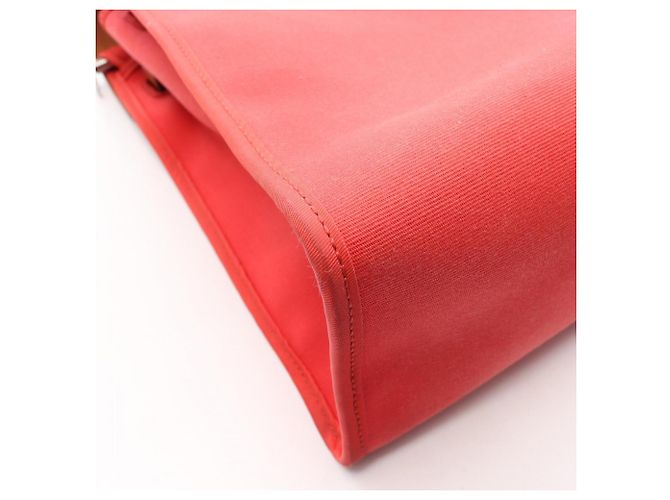 Hermès Bolso Hermes Herbag Zip PM Castaño Rosa Roja - vista 11
