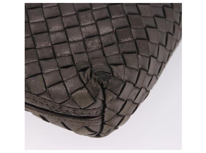 Borsa a tracolla BOTTEGA VENETA INTRECCIATO in pelle Argento Oro Auth BA15290 - vista 15