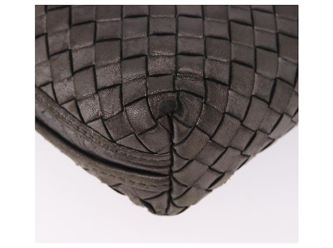 Borsa a tracolla BOTTEGA VENETA INTRECCIATO in pelle Argento Oro Auth BA15290 - vista 17