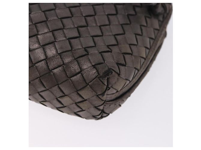 Borsa a tracolla BOTTEGA VENETA INTRECCIATO in pelle Argento Oro Auth BA15290 - vista 18