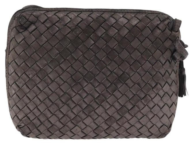 Borsa a tracolla BOTTEGA VENETA INTRECCIATO in pelle Argento Oro Auth BA15290 - vista 2