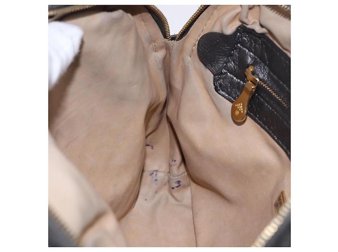Borsa a tracolla BOTTEGA VENETA INTRECCIATO in pelle Argento Oro Auth BA15290 - vista 22