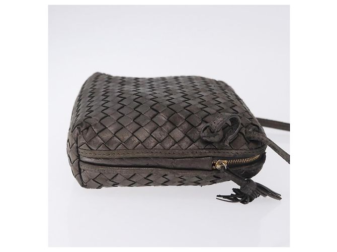 Borsa a tracolla BOTTEGA VENETA INTRECCIATO in pelle Argento Oro Auth BA15290 - vista 3