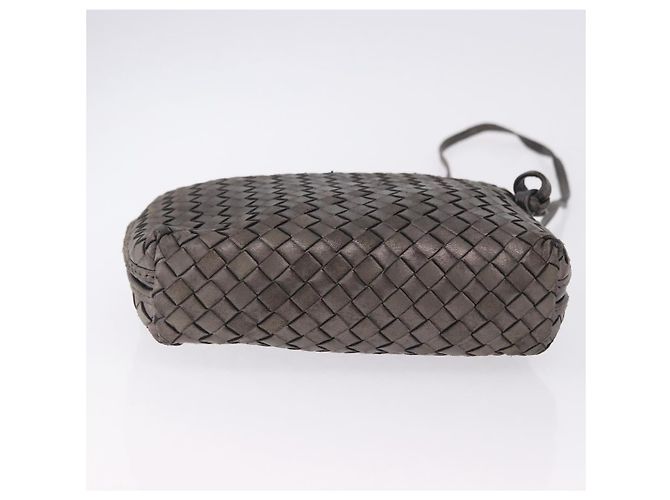 Borsa a tracolla BOTTEGA VENETA INTRECCIATO in pelle Argento Oro Auth BA15290 - vista 5