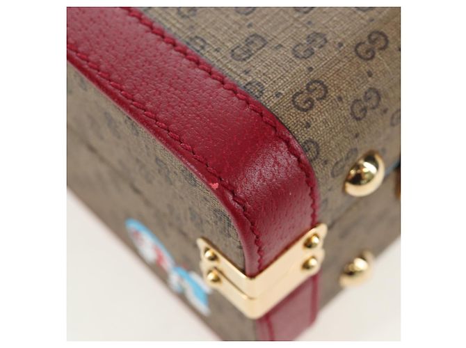 Borsa GUCCI Micro GG Supreme Doraemon PVC 2way Beige 633587 Auth 199347SM - vista 10