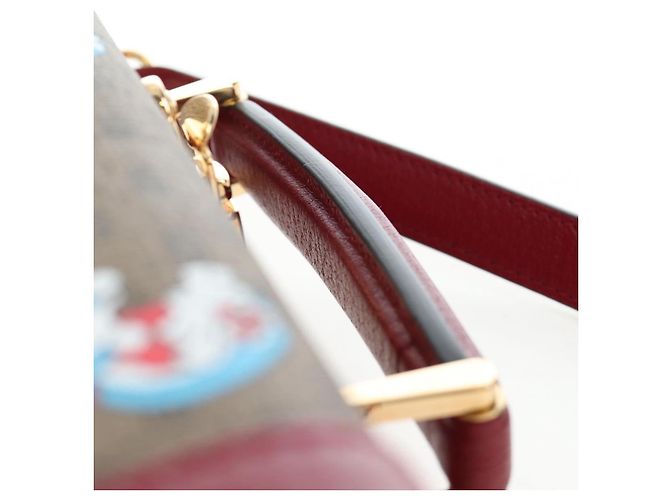 Borsa GUCCI Micro GG Supreme Doraemon PVC 2way Beige 633587 Auth 199347SM - vista 14