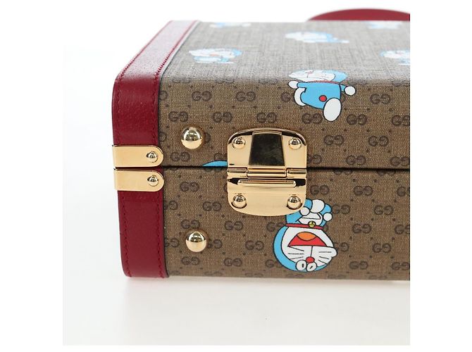 Borsa GUCCI Micro GG Supreme Doraemon PVC 2way Beige 633587 Auth 199347SM - vista 17