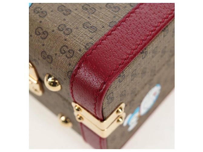 Borsa GUCCI Micro GG Supreme Doraemon PVC 2way Beige 633587 Auth 199347SM - vista 18