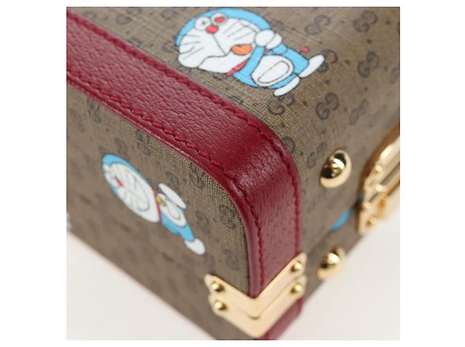 Borsa GUCCI Micro GG Supreme Doraemon PVC 2way Beige 633587 Auth 199347SM - vista 19