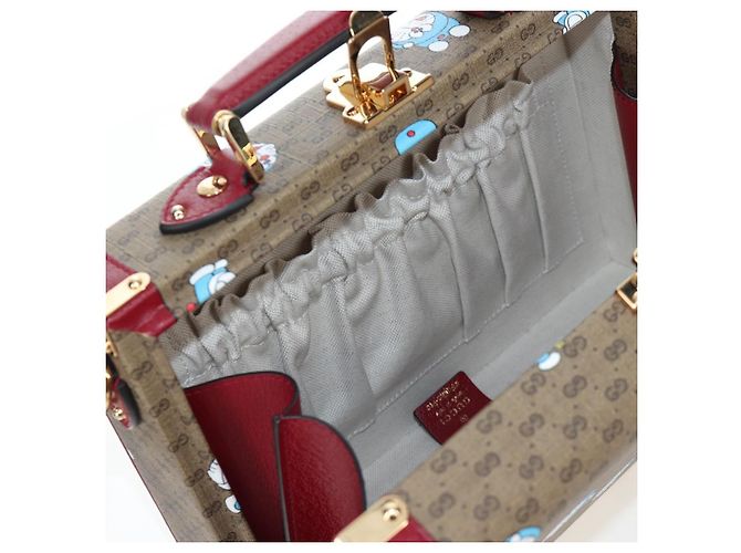 Borsa GUCCI Micro GG Supreme Doraemon PVC 2way Beige 633587 Auth 199347SM - vista 30