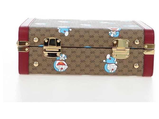 Borsa GUCCI Micro GG Supreme Doraemon PVC 2way Beige 633587 Auth 199347SM - vista 5