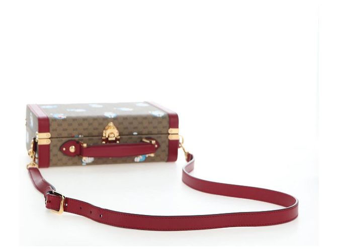 Borsa GUCCI Micro GG Supreme Doraemon PVC 2way Beige 633587 Auth 199347SM - vista 9