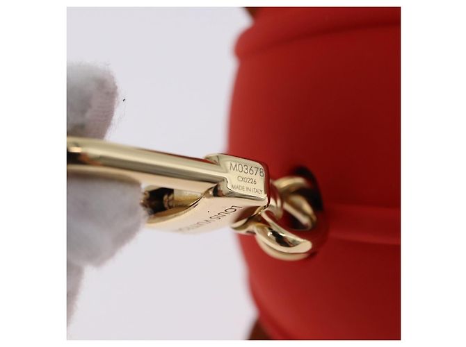 LOUIS VUITTON LV Louis Bear Cricket Bag Charm Pelliccia Marrone M03678 LV Auth 199080SAM - vista 11