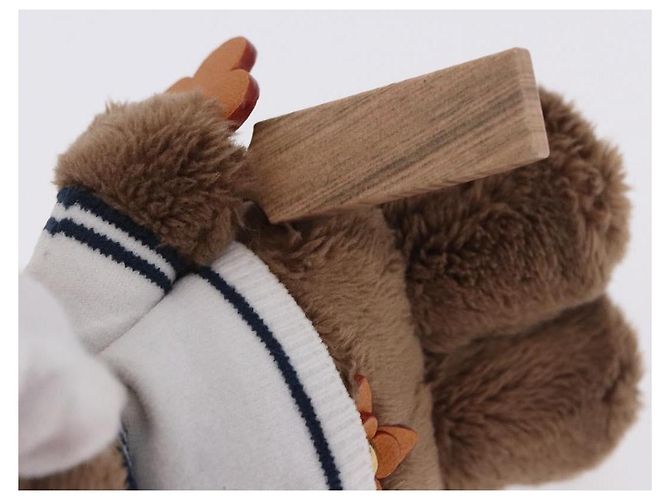 LOUIS VUITTON LV Louis Bear Cricket Bag Charm Pelliccia Marrone M03678 LV Auth 199080SAM - vista 18