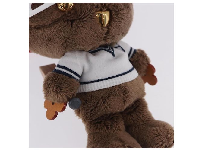 LOUIS VUITTON LV Louis Bear Cricket Bag Charm Pelliccia Marrone M03678 LV Auth 199080SAM - vista 3