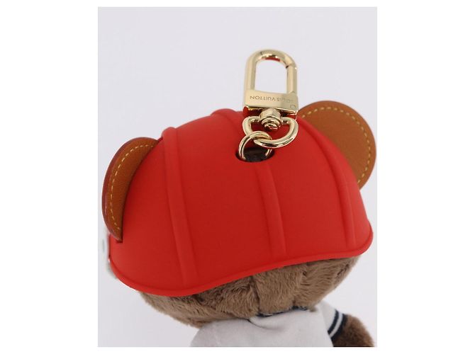 LOUIS VUITTON LV Louis Bear Cricket Bag Charm Pelliccia Marrone M03678 LV Auth 199080SAM - vista 7