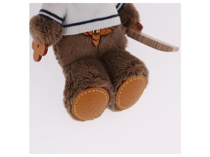 LOUIS VUITTON LV Louis Bear Cricket Bag Charm Pelliccia Marrone M03678 LV Auth 199080SAM - vista 9