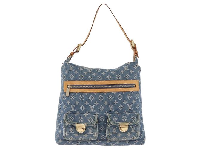 LOUIS VUITTON Monogram Denim Buggy GM Shoulder Bag Blue M95048 LV Auth 200360V - vista 13