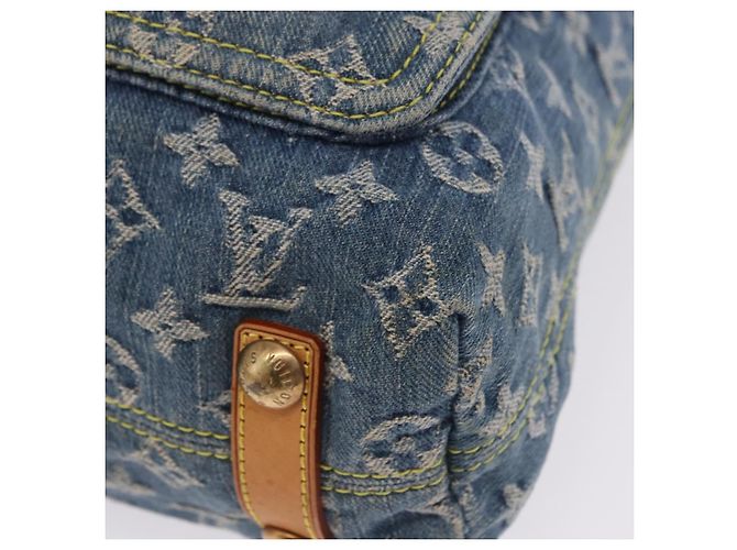 LOUIS VUITTON Monogram Denim Buggy GM Shoulder Bag Blue M95048 LV Auth 200360V - vista 14
