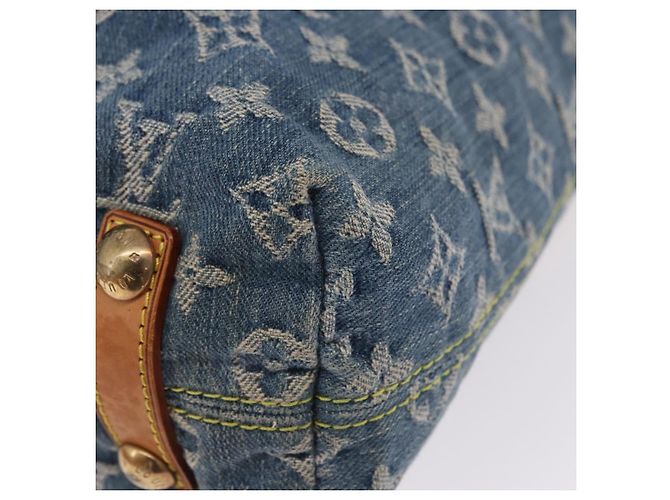 LOUIS VUITTON Monogram Denim Buggy GM Shoulder Bag Blue M95048 LV Auth 200360V - vista 16