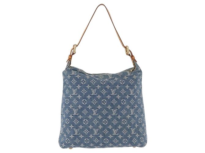 LOUIS VUITTON Monogram Denim Buggy GM Shoulder Bag Blue M95048 LV Auth 200360V - vista 2