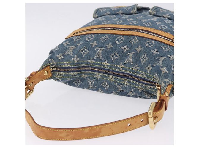 LOUIS VUITTON Monogram Denim Buggy GM Shoulder Bag Blue M95048 LV Auth 200360V - vista 6
