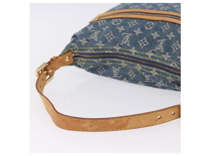 LOUIS VUITTON Monogram Denim Buggy GM Shoulder Bag Blue M95048 LV Auth 200360V - vista 7