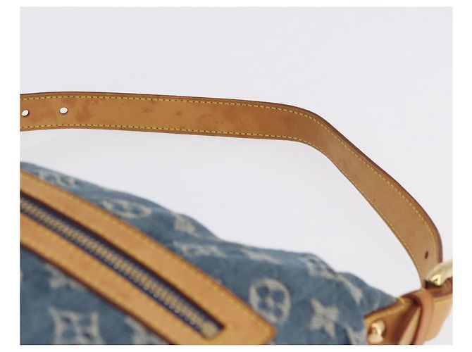 LOUIS VUITTON Monogram Denim Buggy GM Shoulder Bag Blue M95048 LV Auth 200360V - vista 8