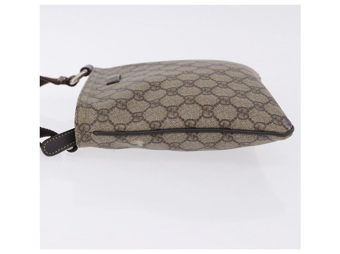 Borsa a tracolla GUCCI GG Supreme PVC Beige Gold 201538 Auth 200996 D'oro - vista 4