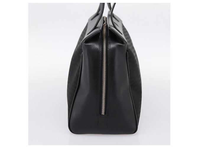 Bolso Tote Gianni Versace Canvas Black Silver Auth bs36941 Negro Plata - vista 3
