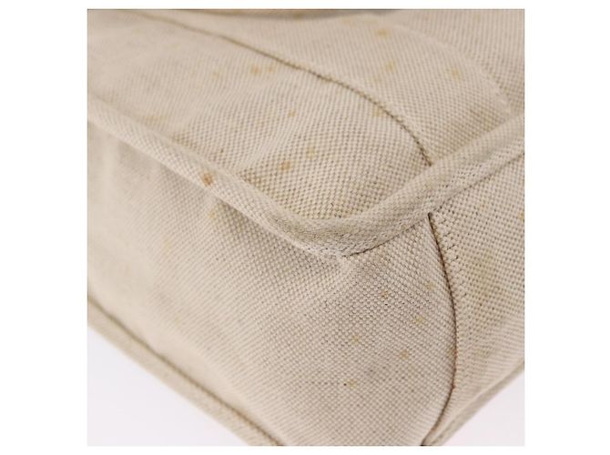 Bolso Tote PRADA Canvas Beige Red Auth 199809 Roja - vista 16