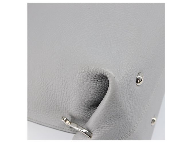 Borsa Salvatore Ferragamo Sofia Gancini in pelle 2way Grigio Argento Auth 199218V Marrone - vista 18