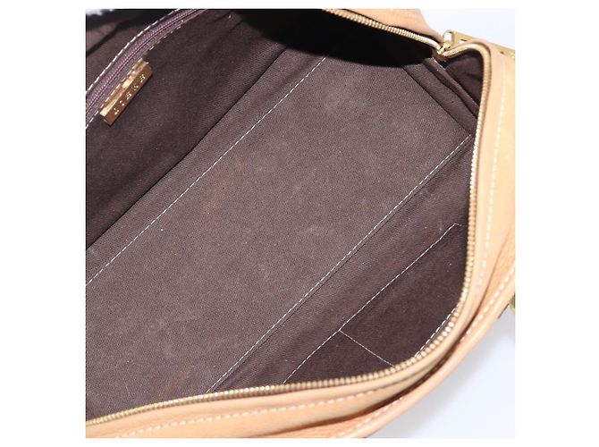 Borsa a mano LOEWE Amazona 28 in pelle beige oro Auth 200000A D'oro - vista 10