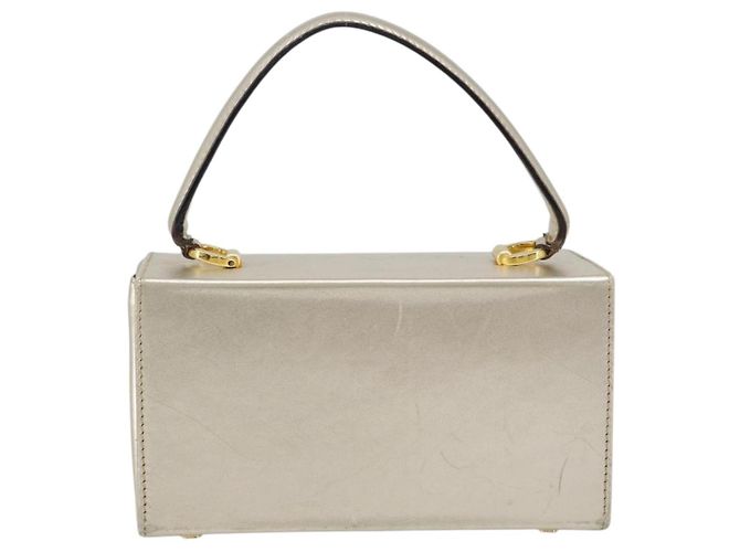 Borsa Vanity Salvatore Ferragamo Gancini in pelle oro Auth 199364A D'oro - vista 2
