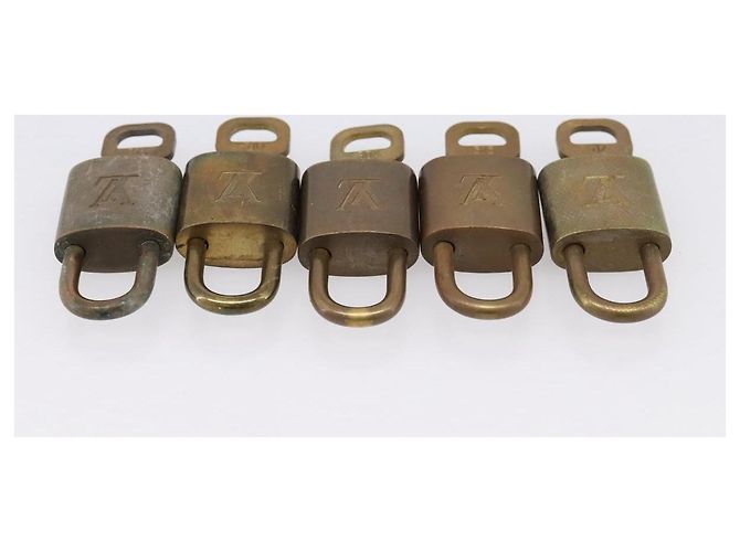 LOUIS VUITTON Set di 10 Lucchetti Lucchetto metallo Oro LV Auth 202430 D'oro - vista 5
