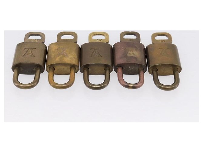 LOUIS VUITTON Set di 10 Lucchetti Lucchetto metallo Oro LV Auth 202430 D'oro - vista 7