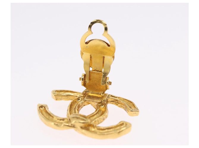 Orecchini CHANEL Metallo Tono Oro CC Auth 197919M - vista 10
