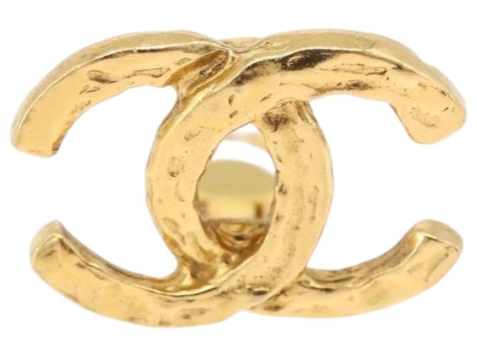 Orecchini CHANEL Metallo Tono Oro CC Auth 197919M - vista 7