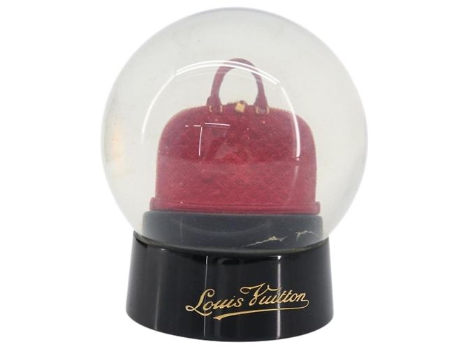 LOUIS VUITTON Alma Snow Globe Glass Red Clear LV Auth 202128 - view 13