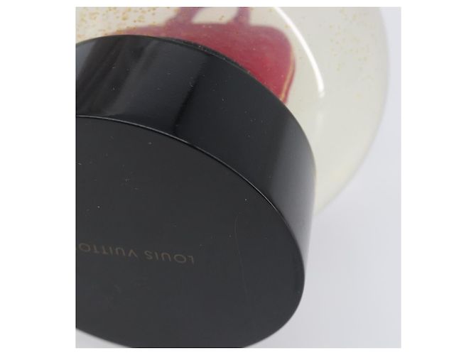 LOUIS VUITTON Alma Snow Globe Glass Red Clear LV Auth 202128 - view 14